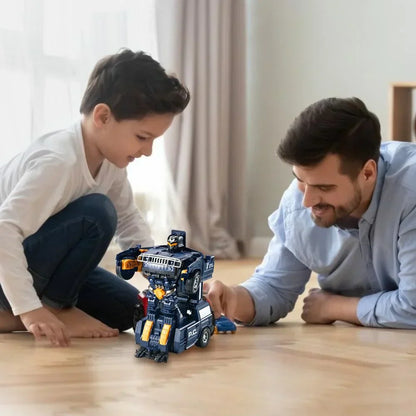 Cool Transforming Police Car Robot Toy