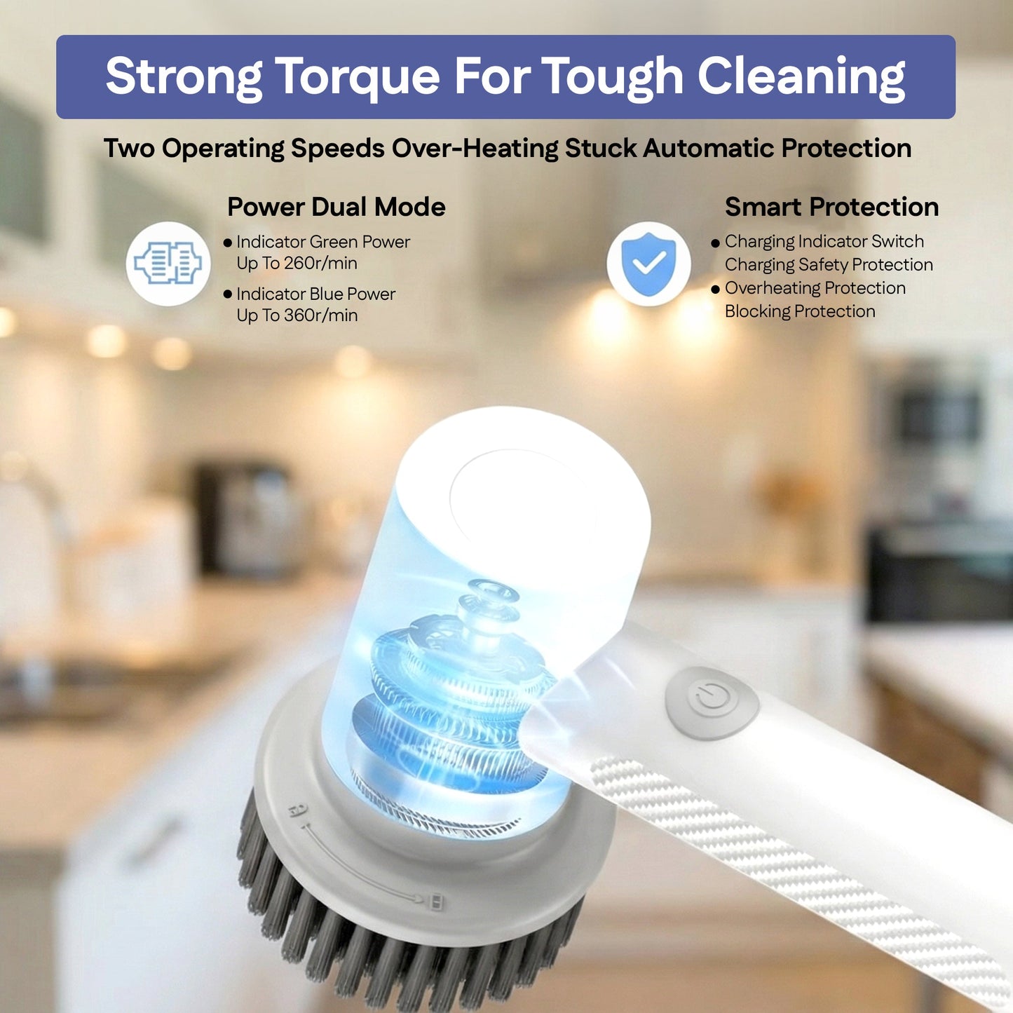 Portable Power Scrub Brush Cleaner