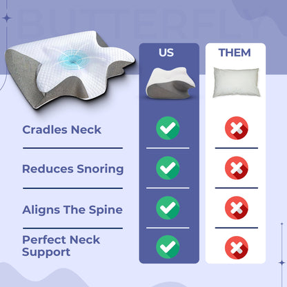 Contour Memory Foam Pillow with Armrests for Side Sleepers