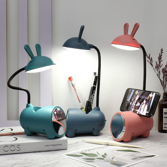 Compact LED Desk Light with USB Port and Pen Stand - Befez