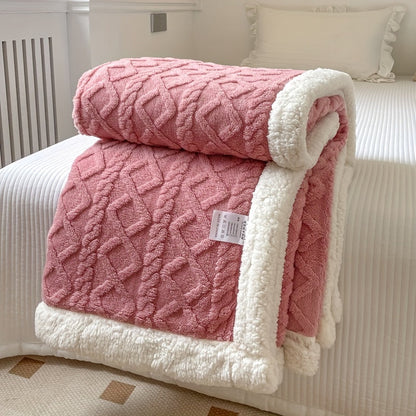Cozy Double Sided Fleece Throw Blanket