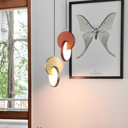 Stylish Round LED Hanging Light with Soft Warm Glow