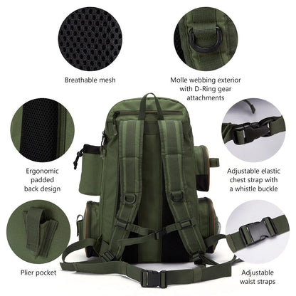 Durable Fishing Gear Backpack