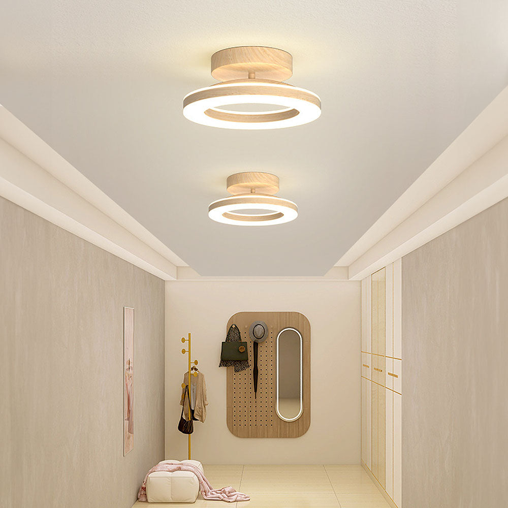 Circular LED Ceiling Light for Hallway and Entryway