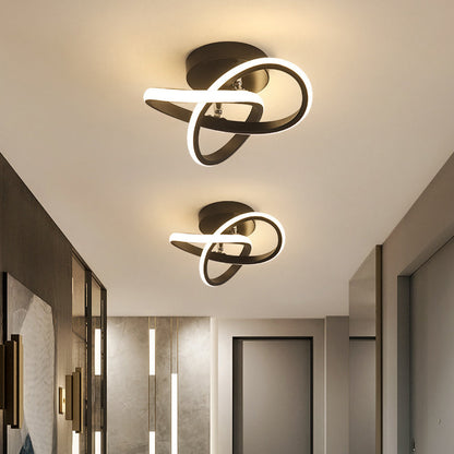 Modern Black LED Ceiling Fixture