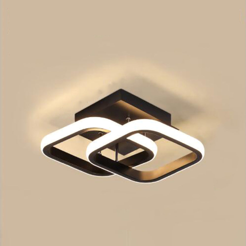 Modern Black LED Ceiling Fixture