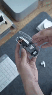 Clear Wireless Computer Mouse