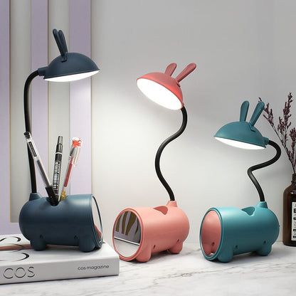 Compact LED Desk Light with USB Port and Pen Stand