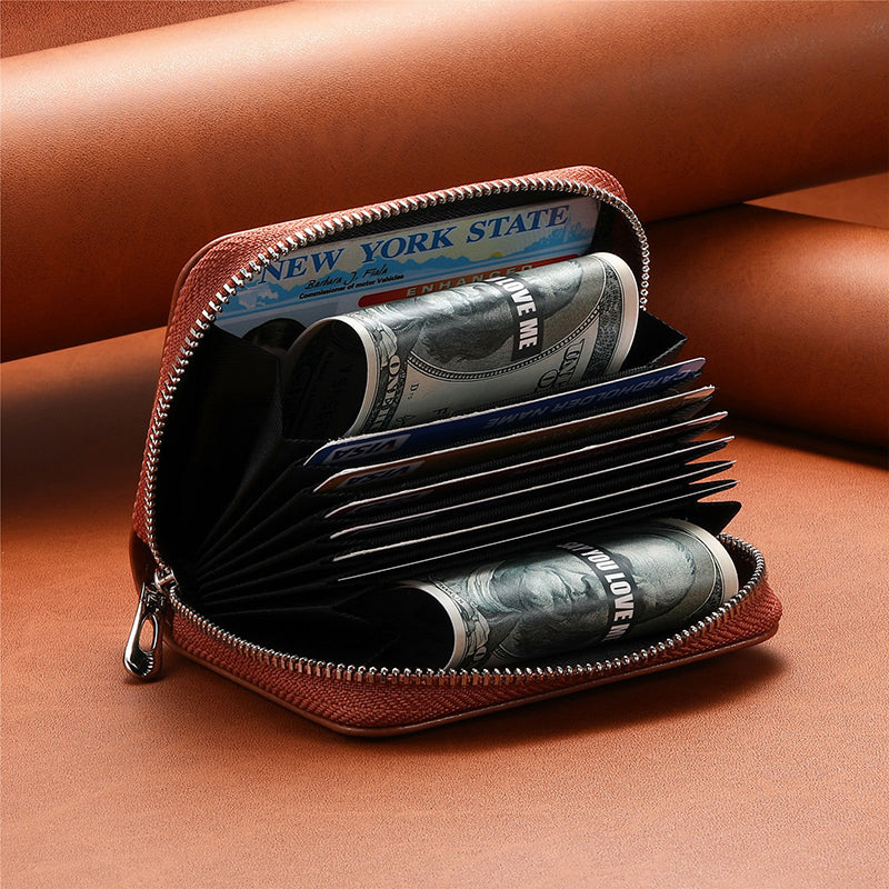 Smart RFID Leather Card Wallet