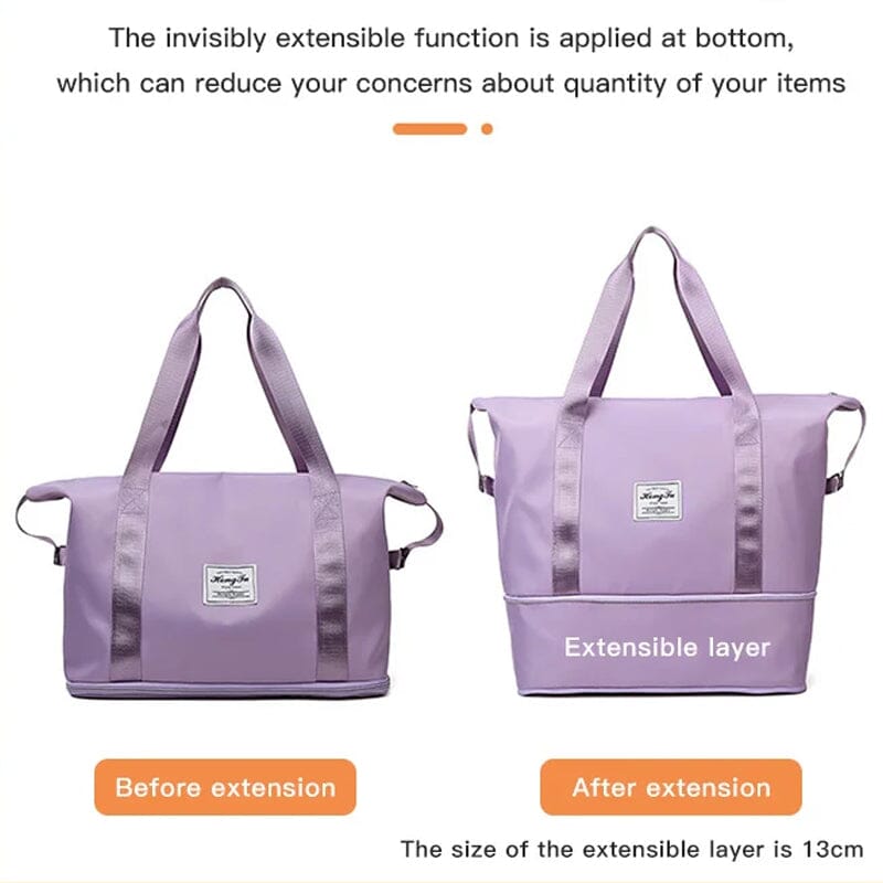 Spacious Dual Compartment Water Resistant Travel Bag