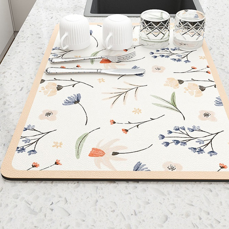 Large Absorbent Kitchen Dish Drying Mat
