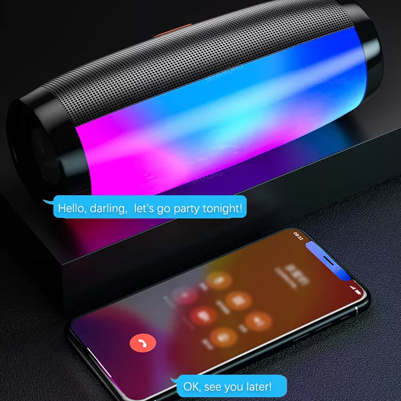 Portable LED Bluetooth Wireless Speaker System