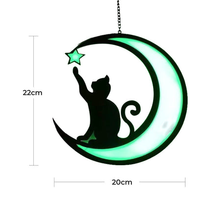 Cute Cat Acrylic Pendant Necklace