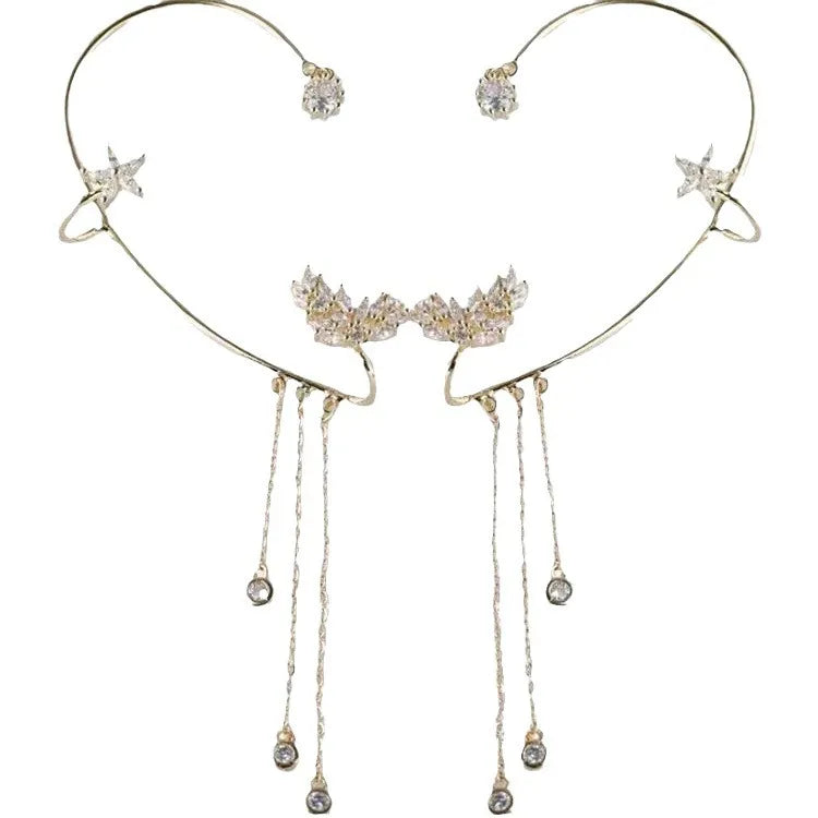 Glittery Starry Fashion Necklace