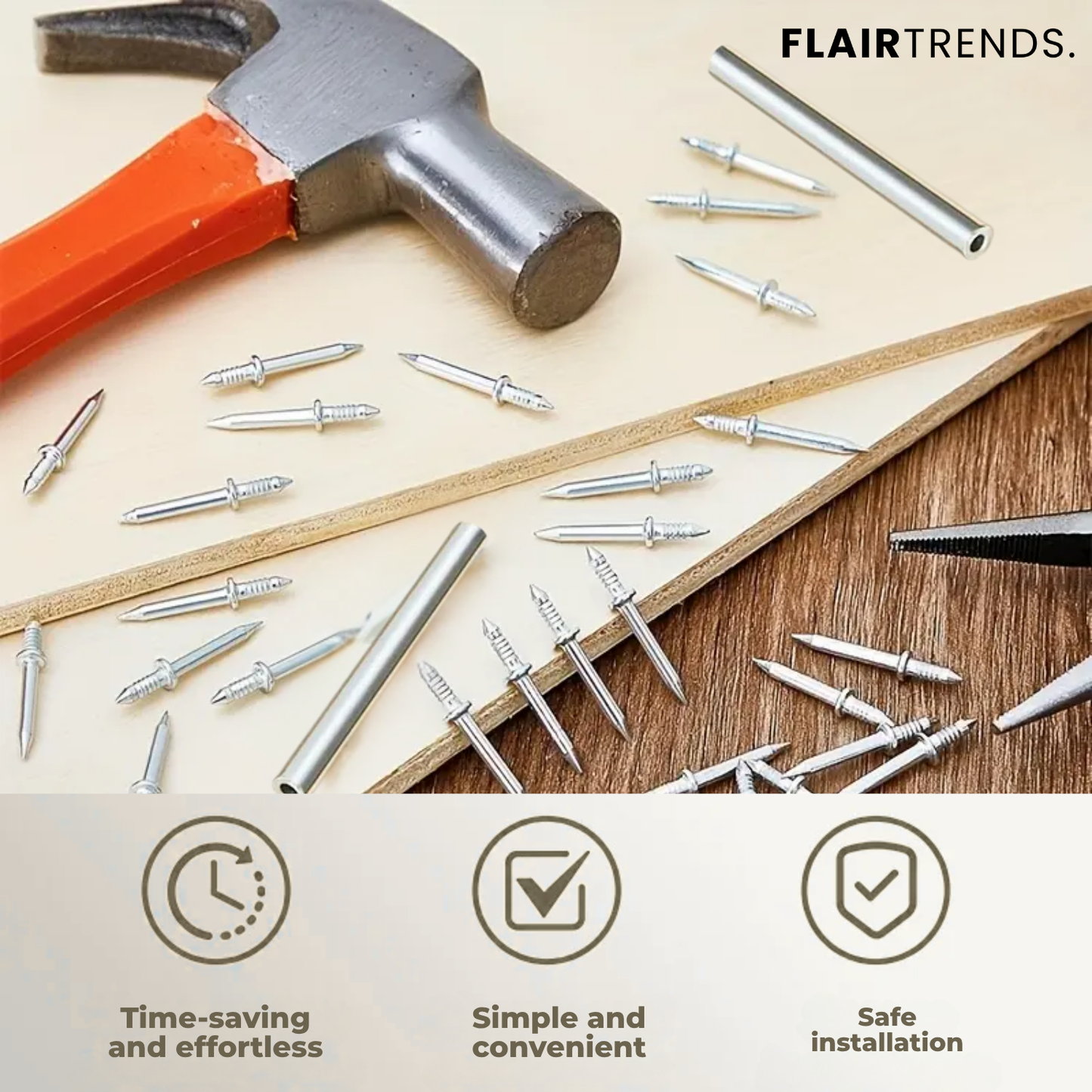 Easy Wall Anchors - Strong Hold Fixings No Drill Needed