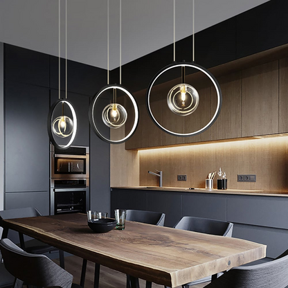 Simple Glass Globe Pendant Light Fixture
