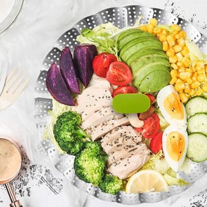 Easy Fold Stainless Steel Vegetable Steamer Basket