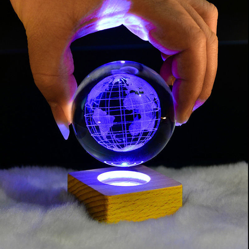 Colorful Cosmos Glass Ball Table Lamp
