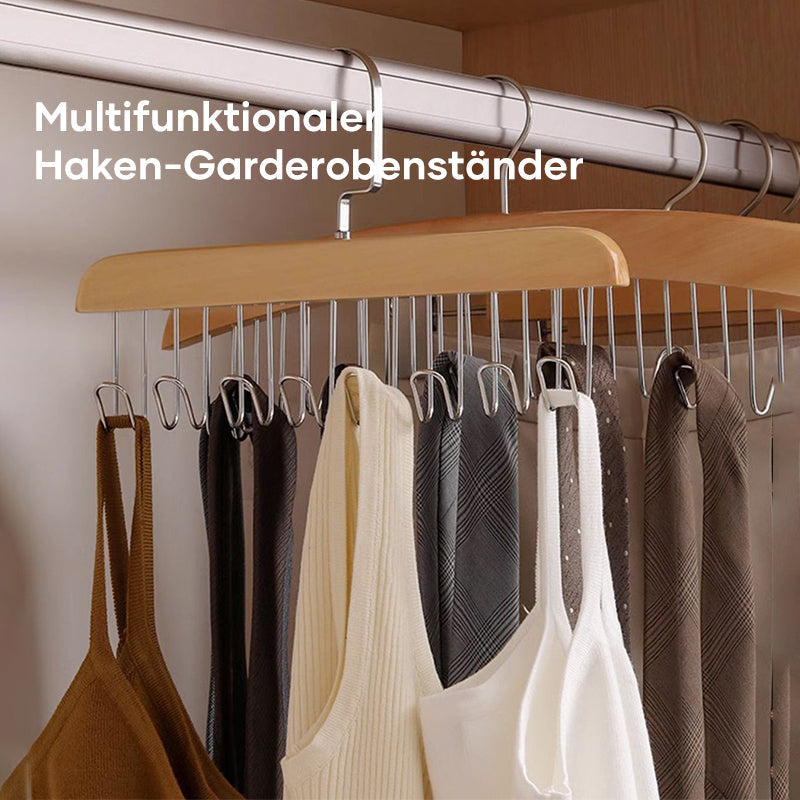 Sturdy Space-Saving Coat Rack with Hooks
