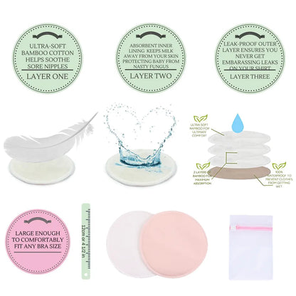 Ultra Soft Bamboo Nursing Pads