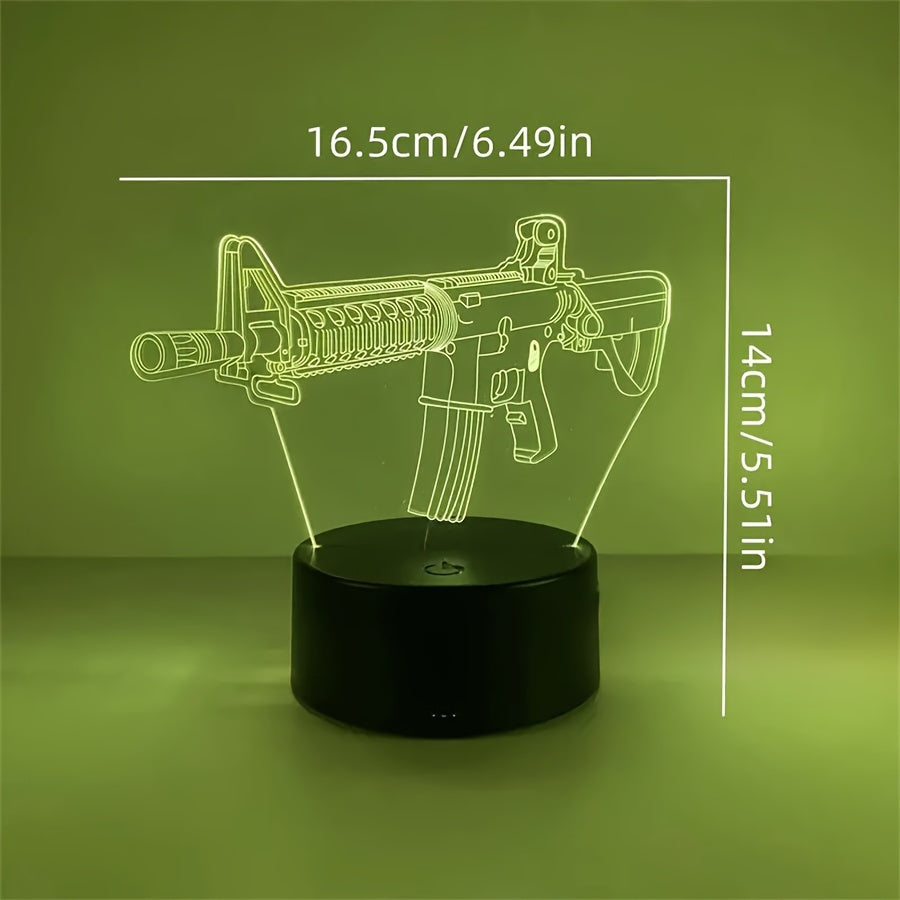 Sleek 3D LED Touch Desk Lamp