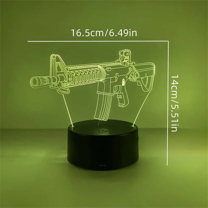 Sleek 3D LED Touch Desk Lamp