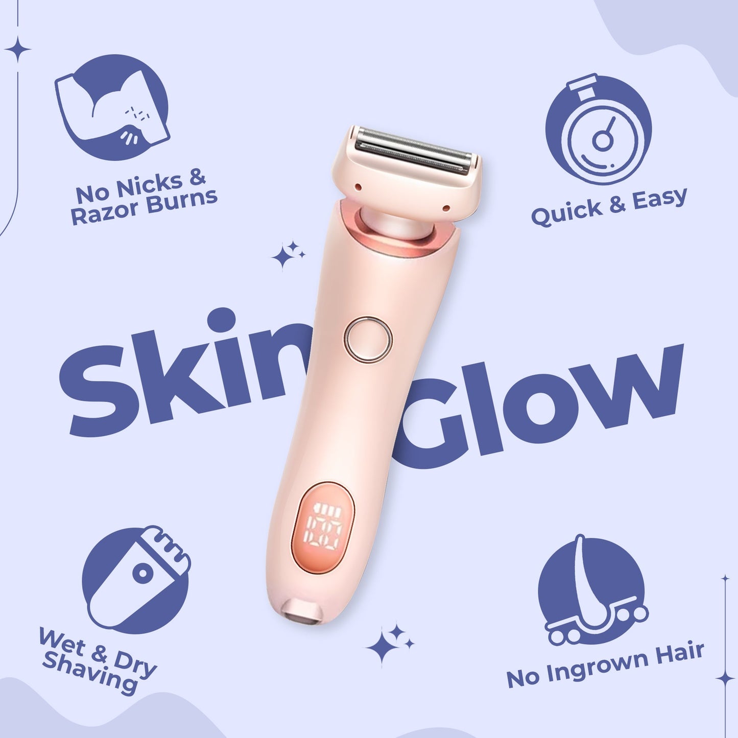 Cordless Rechargeable Shaver for Wet Dry Shaving