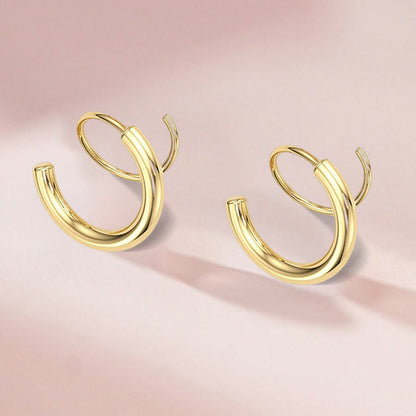 Unique Spiral Drop Earrings
