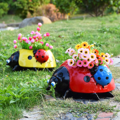 Colorful Metal Garden Planter Pot