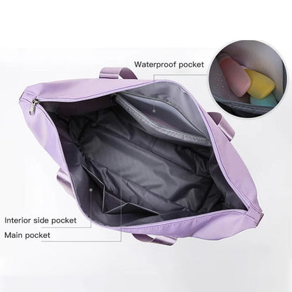Spacious Dual Compartment Water Resistant Travel Bag