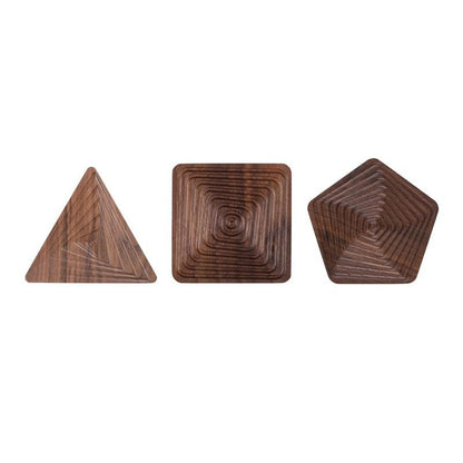 Decorative Coasters - Dark Wood in Fun Designs