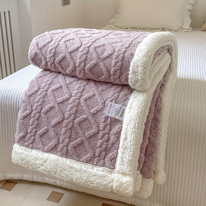 Cozy Double Sided Fleece Throw Blanket
