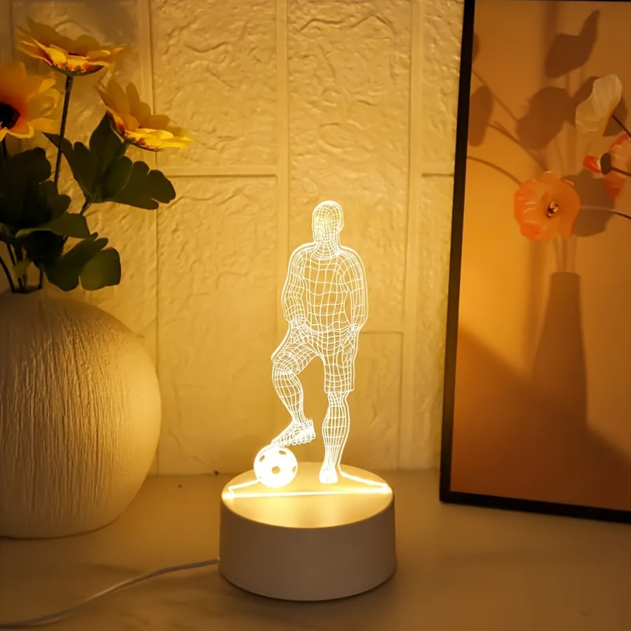 3D Football Table Desk Lamp