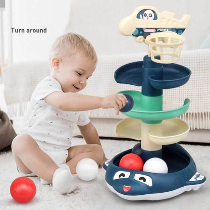 Colorful Spinning Ball Tower Toy