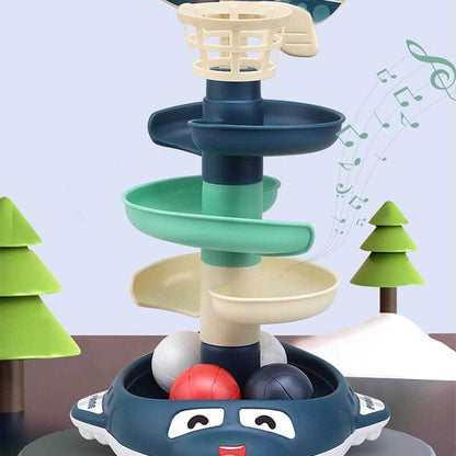 Colorful Spinning Ball Tower Toy