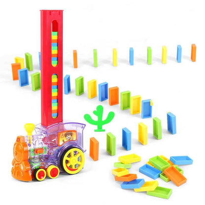 Colorful Domino Run Train Set with Automatic Play