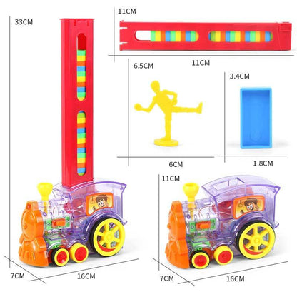 Colorful Domino Run Train Set with Automatic Play
