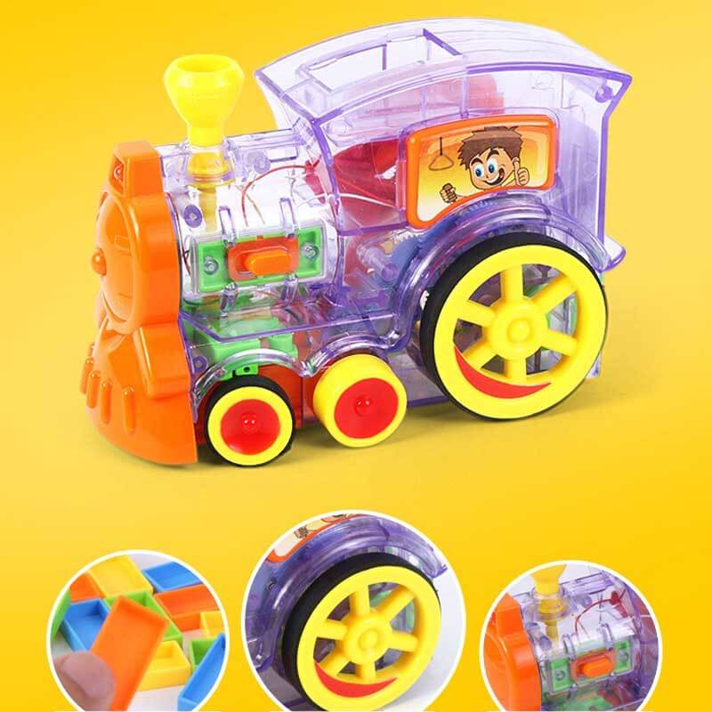 Colorful Domino Run Train Set with Automatic Play
