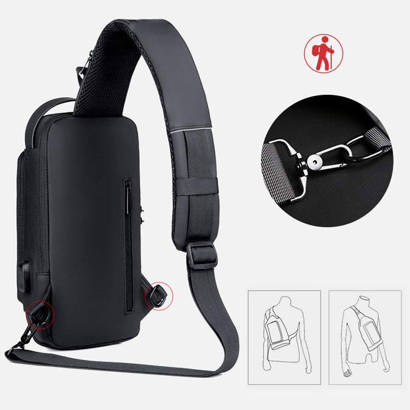 Stylish Secure Travel Crossbody Bag for Men