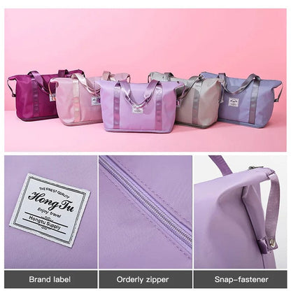 Spacious Dual Compartment Water Resistant Travel Bag