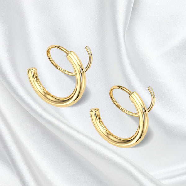 Unique Spiral Drop Earrings