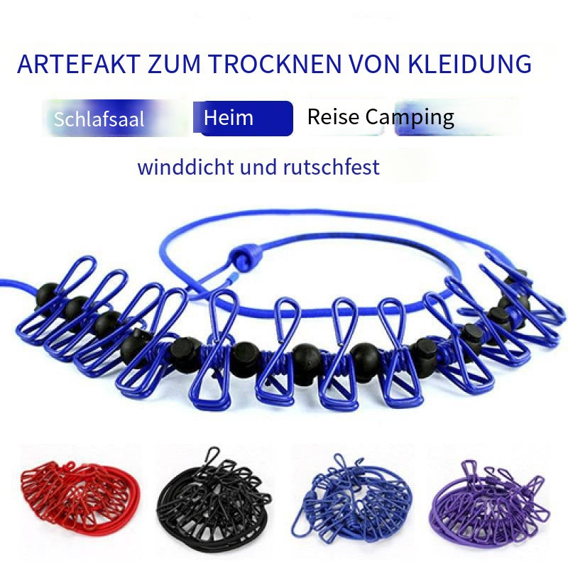 Compact Folding Travel Clothes Rack