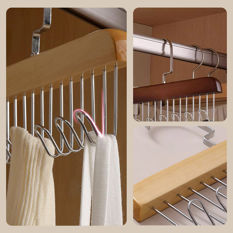 Sturdy Space-Saving Coat Rack with Hooks