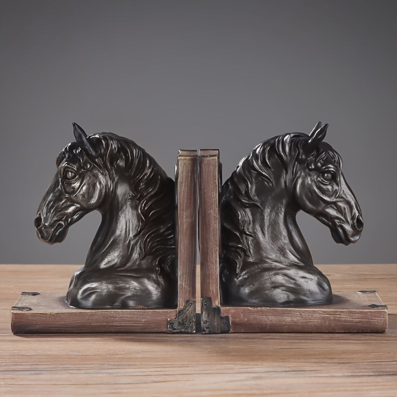 Fun Animal Bookend Horse Head Statue