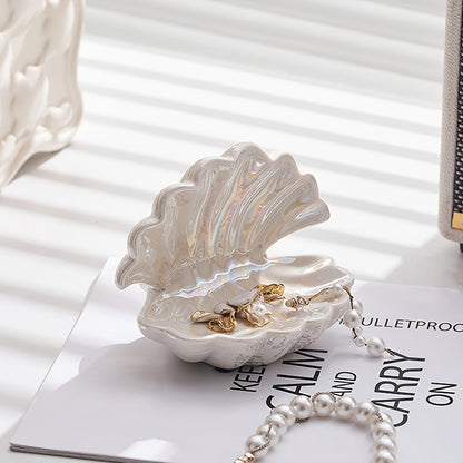 Delicate White Ceramic Jewelry Holder