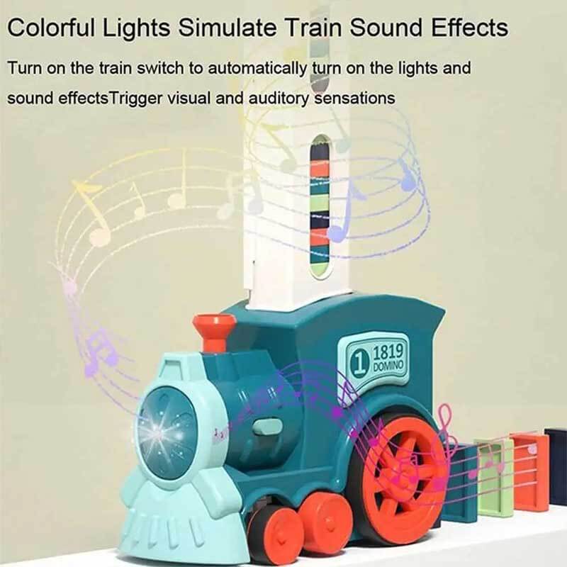 Colorful Domino Run Train Set with Automatic Play