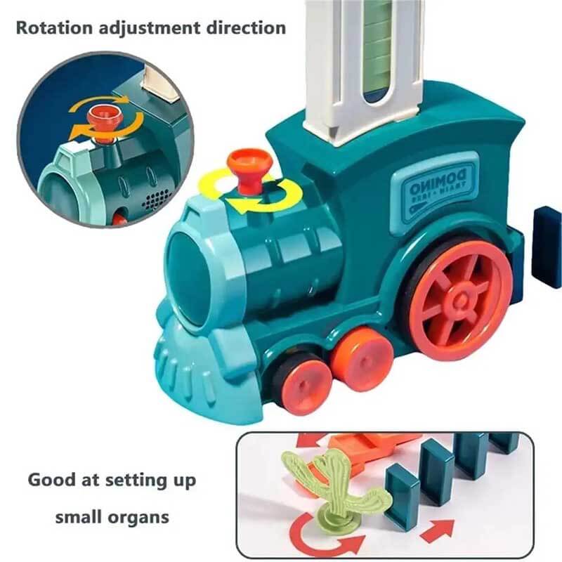 Colorful Domino Run Train Set with Automatic Play