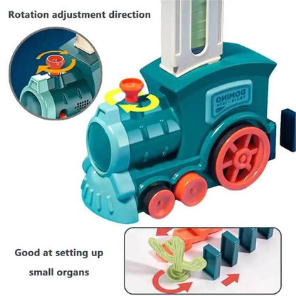 Colorful Domino Run Train Set with Automatic Play