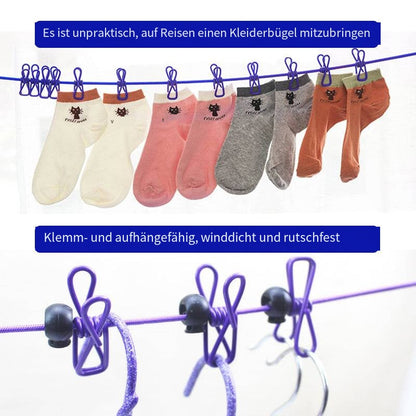 Compact Folding Travel Clothes Rack