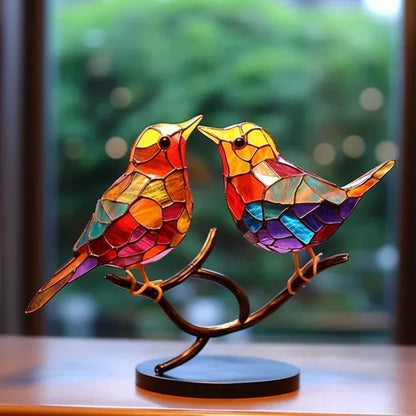 Vibrant Glass Bird Figurines for Home Decor